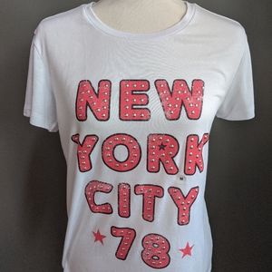 NWT Express One Eleven New York City Stud Tee